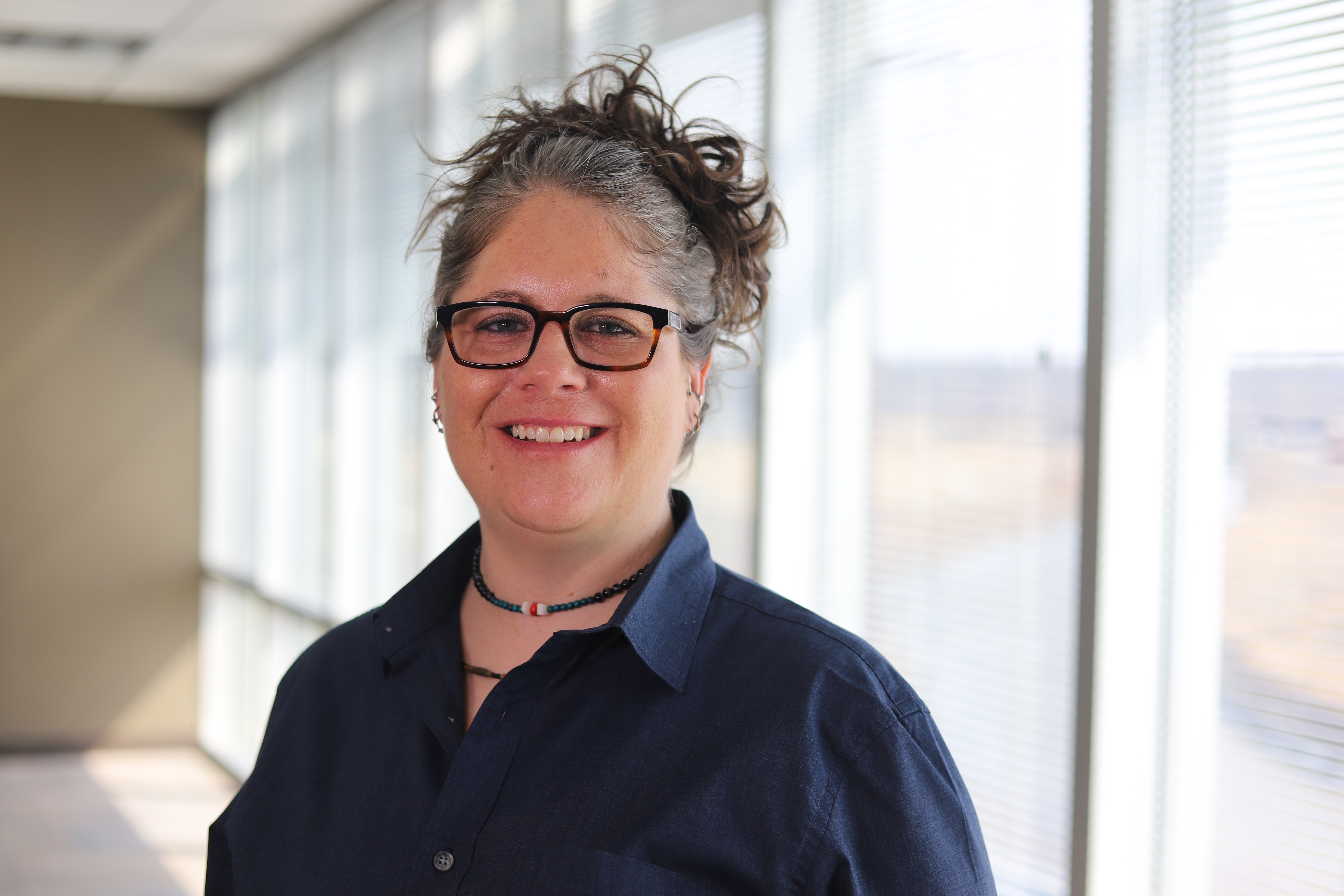 Woman in office setting